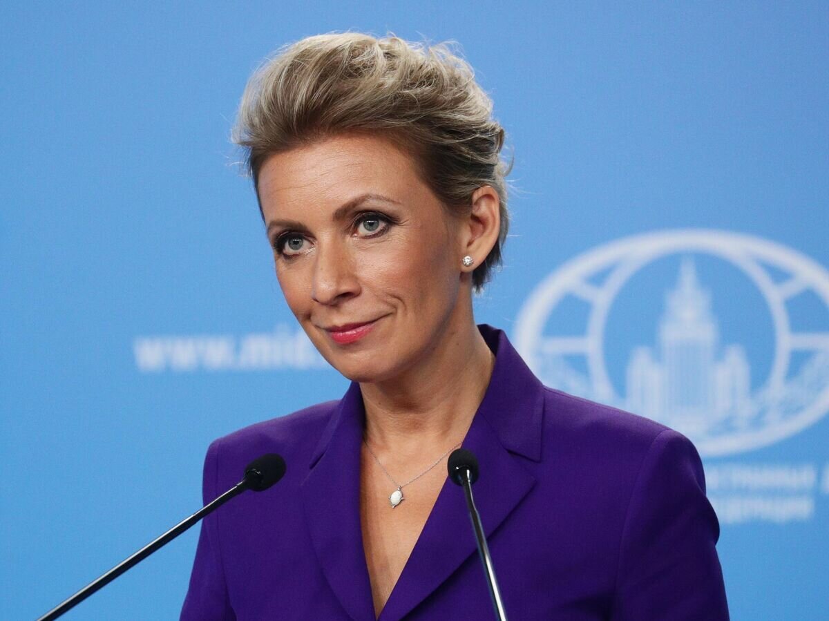    Официальный представитель Министерства иностранных дел России Мария Захарова во время брифинга в Москве© РИА Новости / пресс-служба МИД РФ