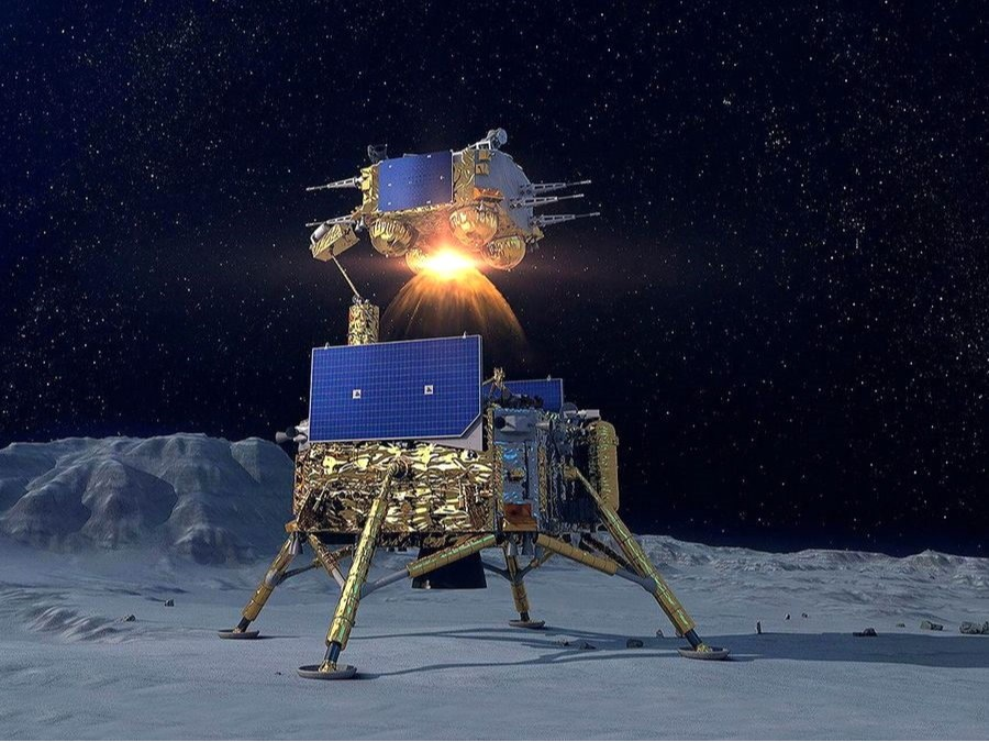 Спускаемый аппарат и стартовый модуль миссии "Чанъэ-6"