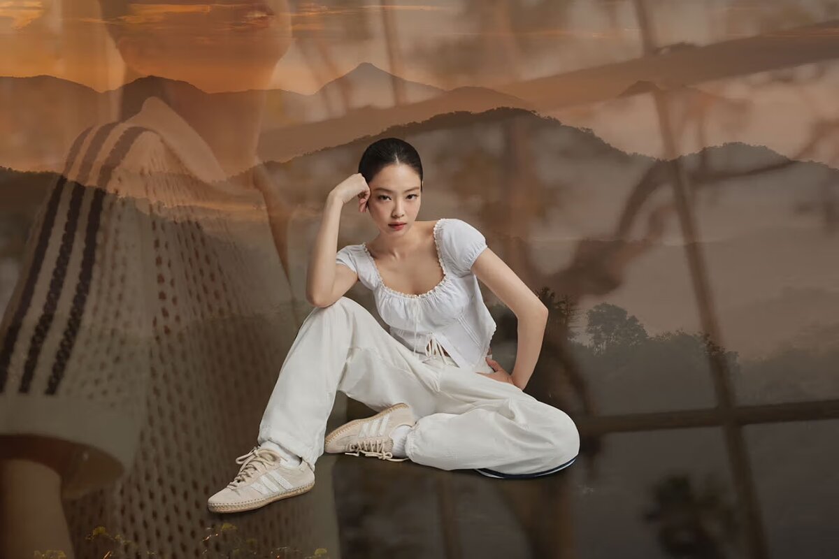    Дженни из Blackpink снялась в кампании adidas и CLOT (фото 3)