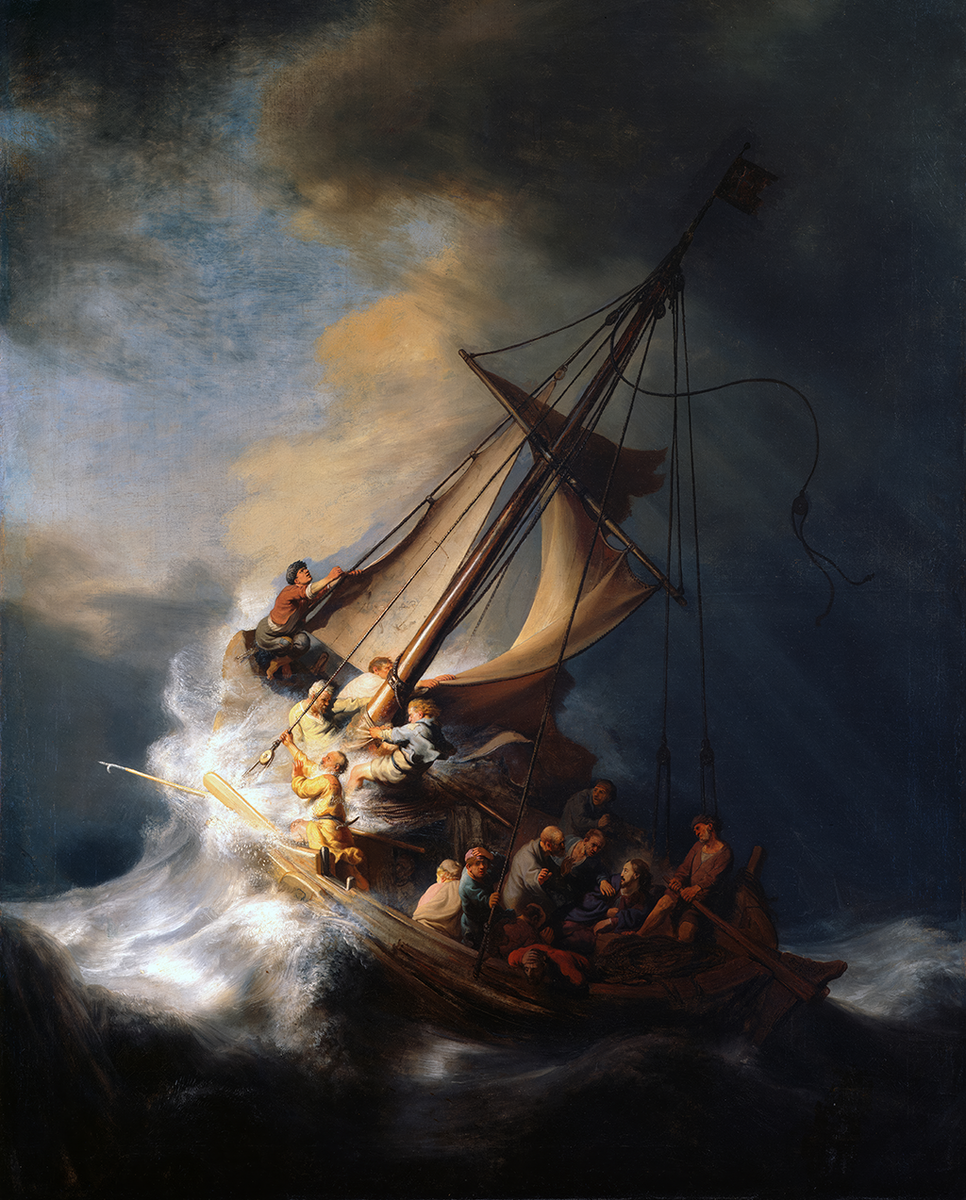 The Storm on the Sea of Galilee painting by Rembrandt