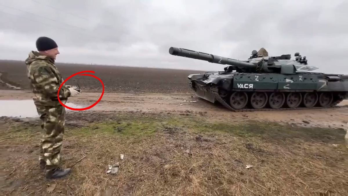 Управление Т-72АМТ при помощи пульта радиоуправления