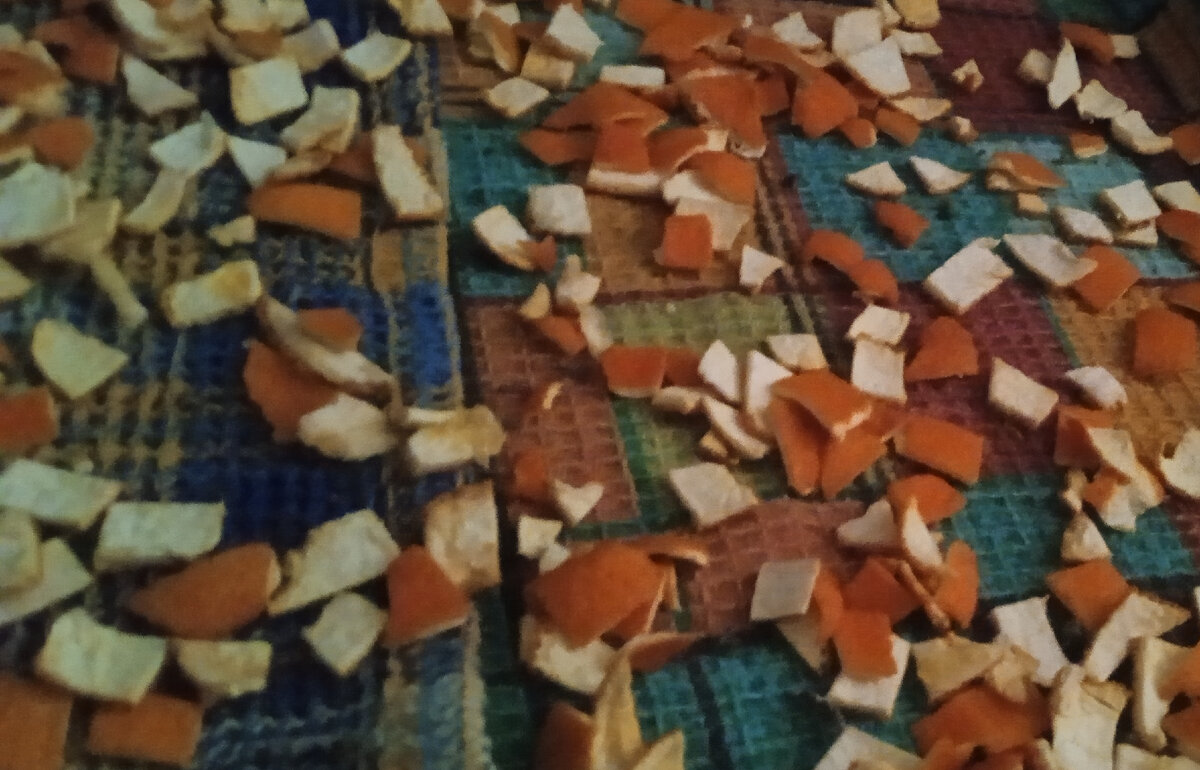 Сушка апельсиновой цедры для чая. 