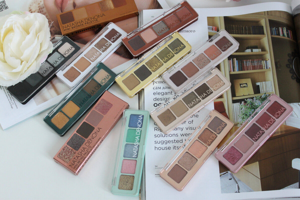 Все мои мини палетки от бренда Natasha Denona.