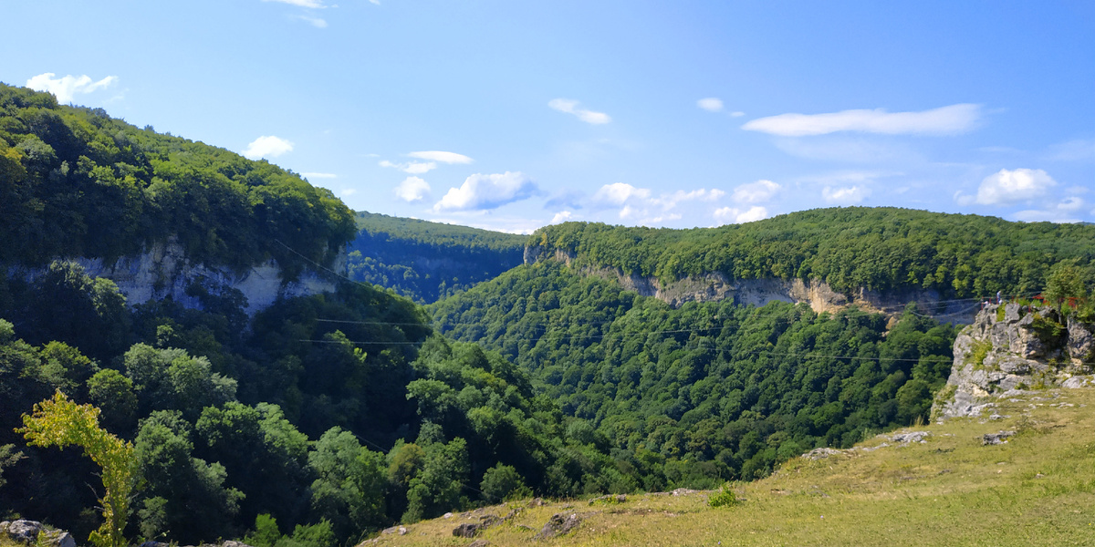 Ущелье Мишоко с высоты