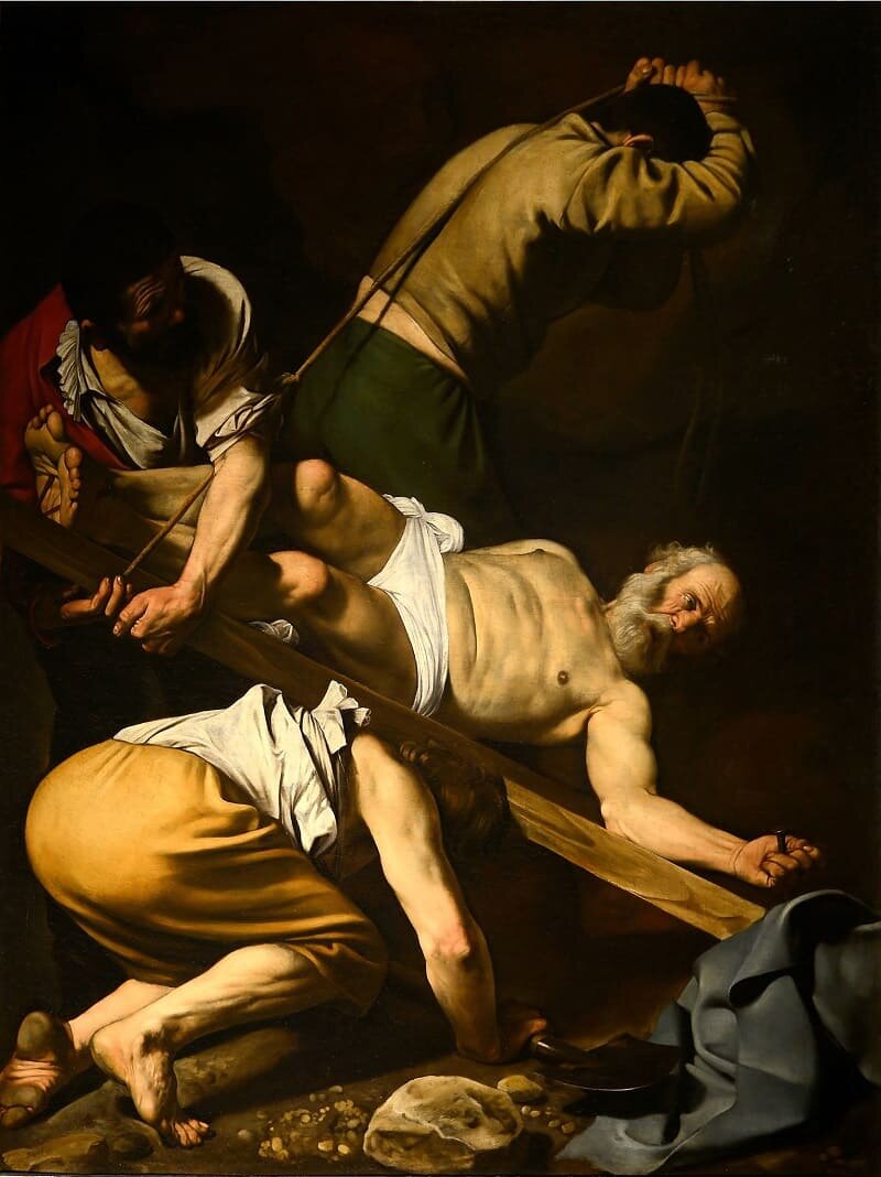 Караваджо, "Распятие Святого Петра", 1601 год 