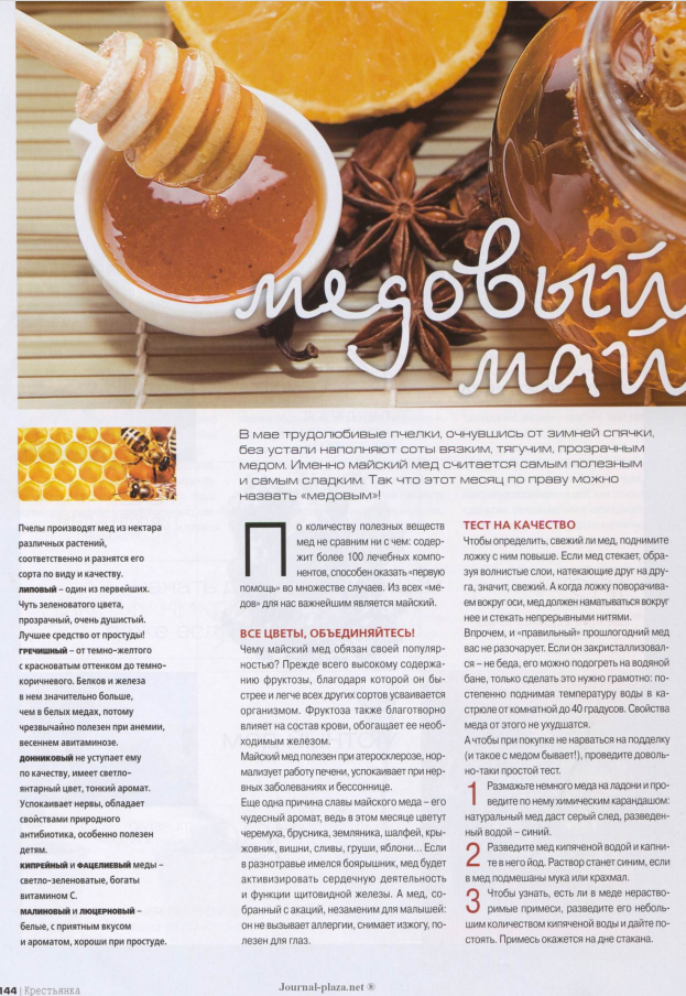 фрагмент страницы журнала "Крестьянка" 5/2008