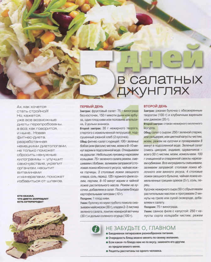 фрагмент страницы журнала "Крестьянка" 5/2008