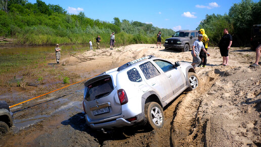 Мужик на RENAULT DUSTER решил проехать там же где и УАЗ ПАТРИОТ