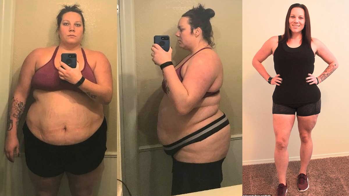 Woman who weighed 160 kilos and lived on McDonald's reveals how she lost HALF of