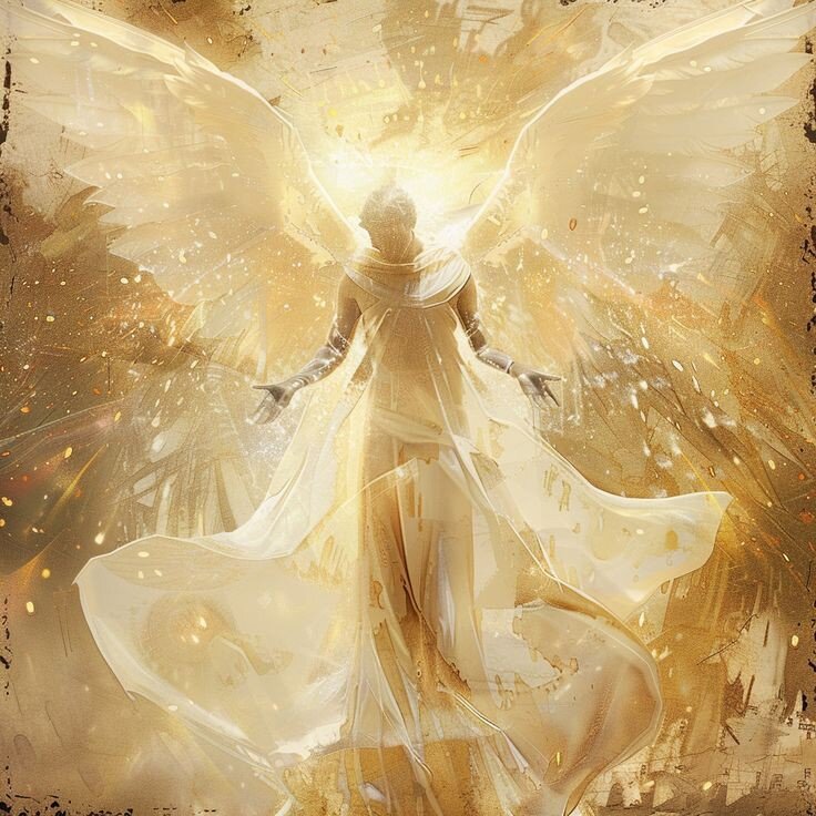 Пример того, как люди представляют внешний вид ангелов. 