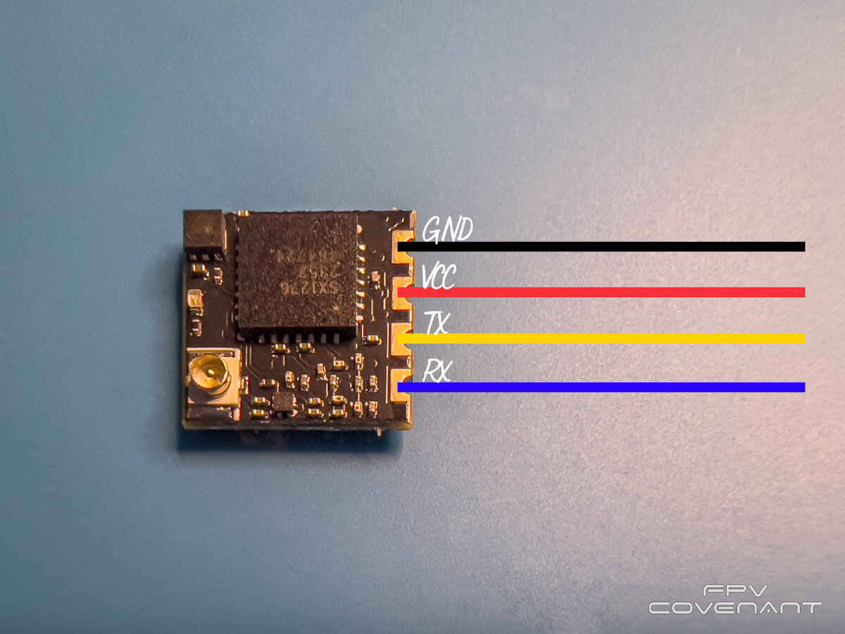 Подключение приемника Happymodel ES900 RX к полётному контроллеру (FC)