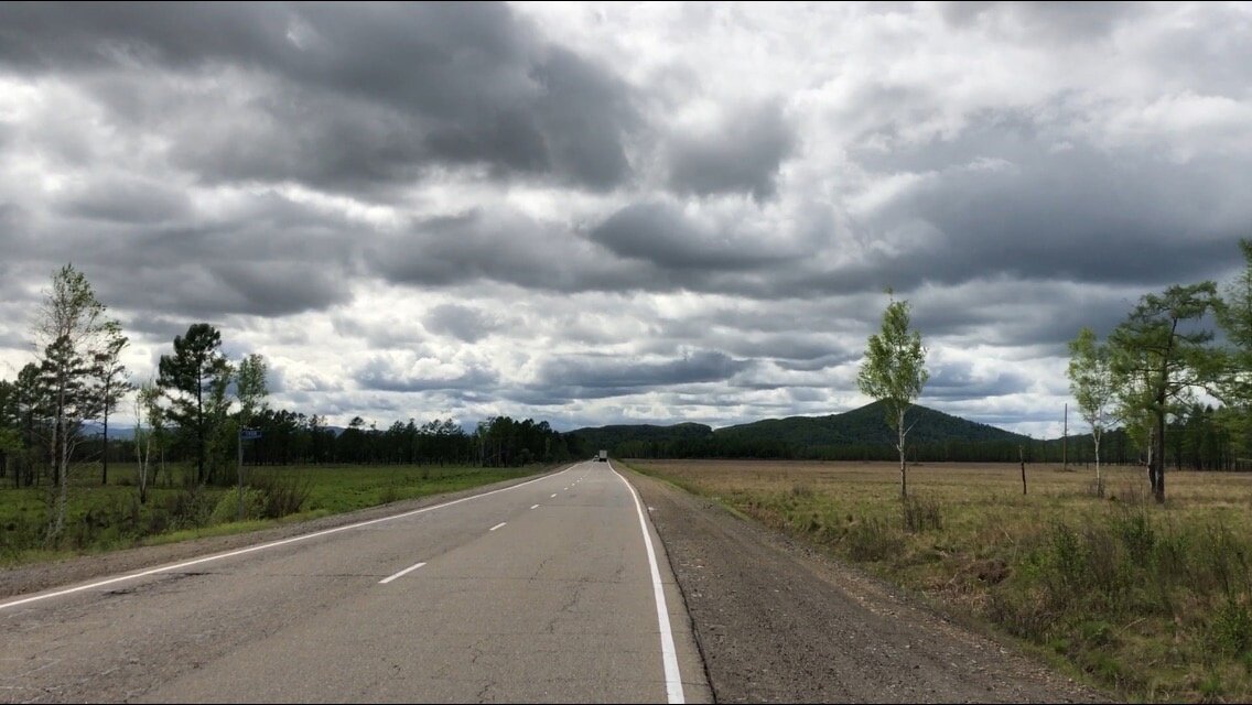 Вид на сопки после мотеля