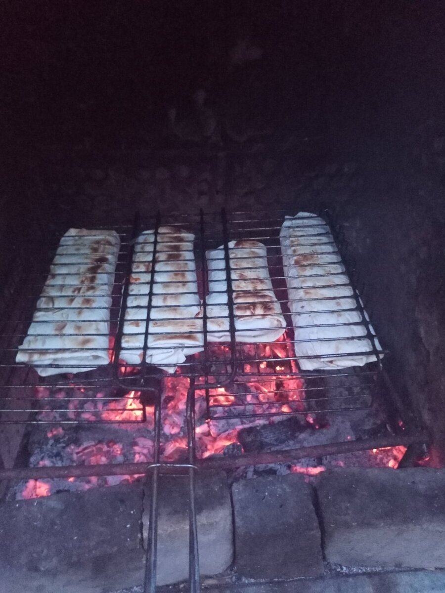Шаурма на углях