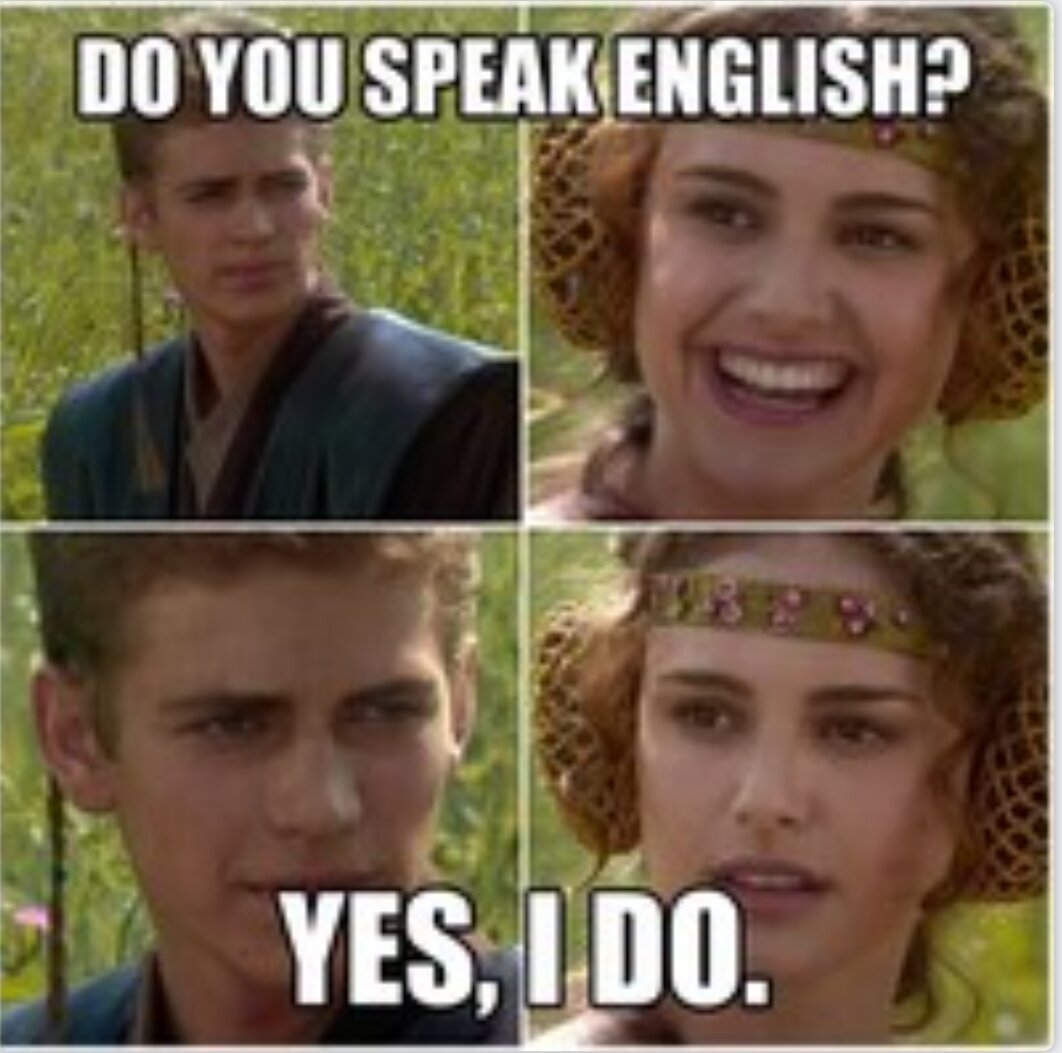 дУ Ю спИк Инглиш? Ес, Ай дУ.