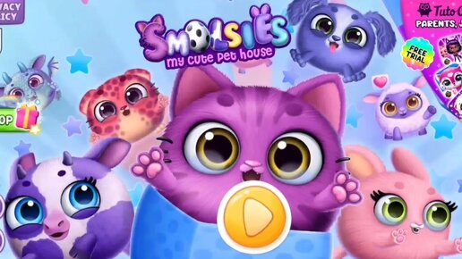 Мультфильм Игра для малышей Домашние животные 🍓🐈🏡 Игра с питомцами