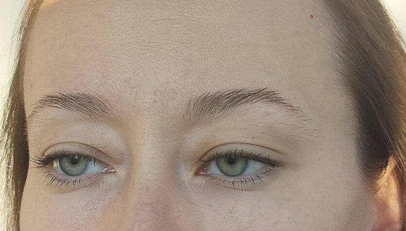 Мои брови до окрашивания