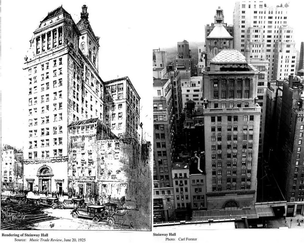    Оригинальный "Стейнвей-холл" был построен в 1925 г.cityrealty.com