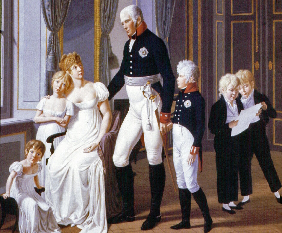 Генрих Делинг «Фридрих Вильгельм III и его семья» (фрагмент) 