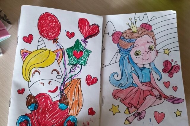    Девочка любила раскраски. Фото: Из личного архива