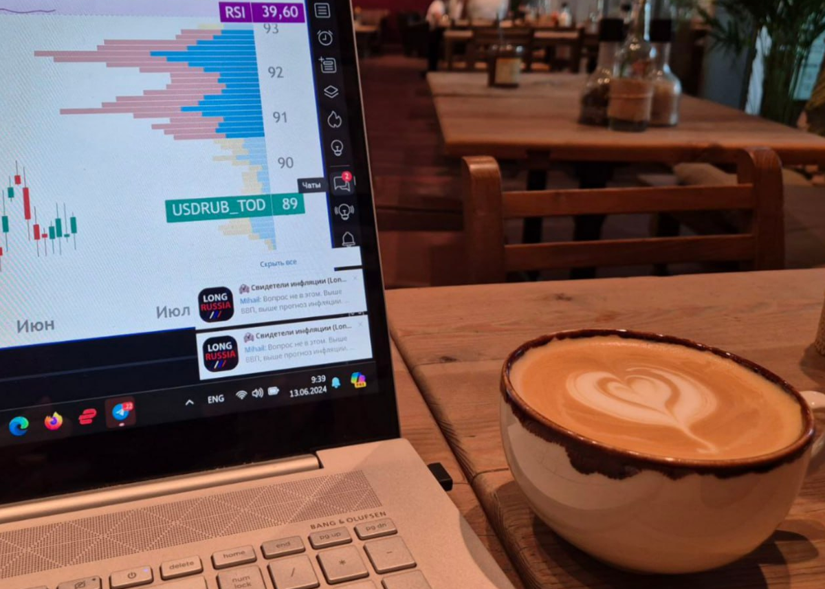 Застывший график котировок, остановка торгов по доллару, Инвест Тоник