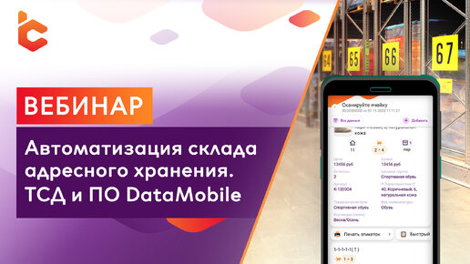 Вебинар «Автоматизация адресного хранения на складе. ТСД и ПО DataMobile»