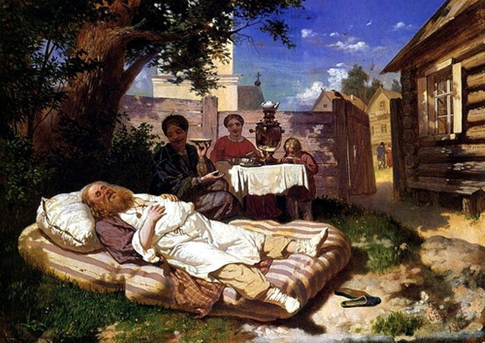 Григорий Семенович Седов, «В жаркий день», 1865 год. Из собрания Государственного русского музея