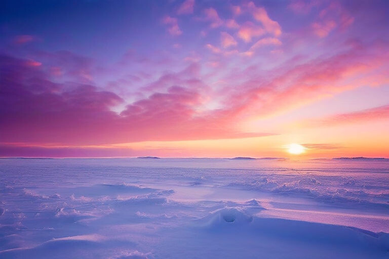 бескрайняя тундра Арктики