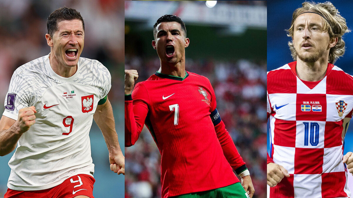 Три звездных ветерана Евро-2024 - Роберт Левандовски, Криштиану Роналду и Лука Модрич