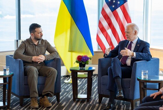    Владимир Зеленский и Джо Байден