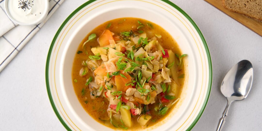 Классическое овощное рагу с капустой