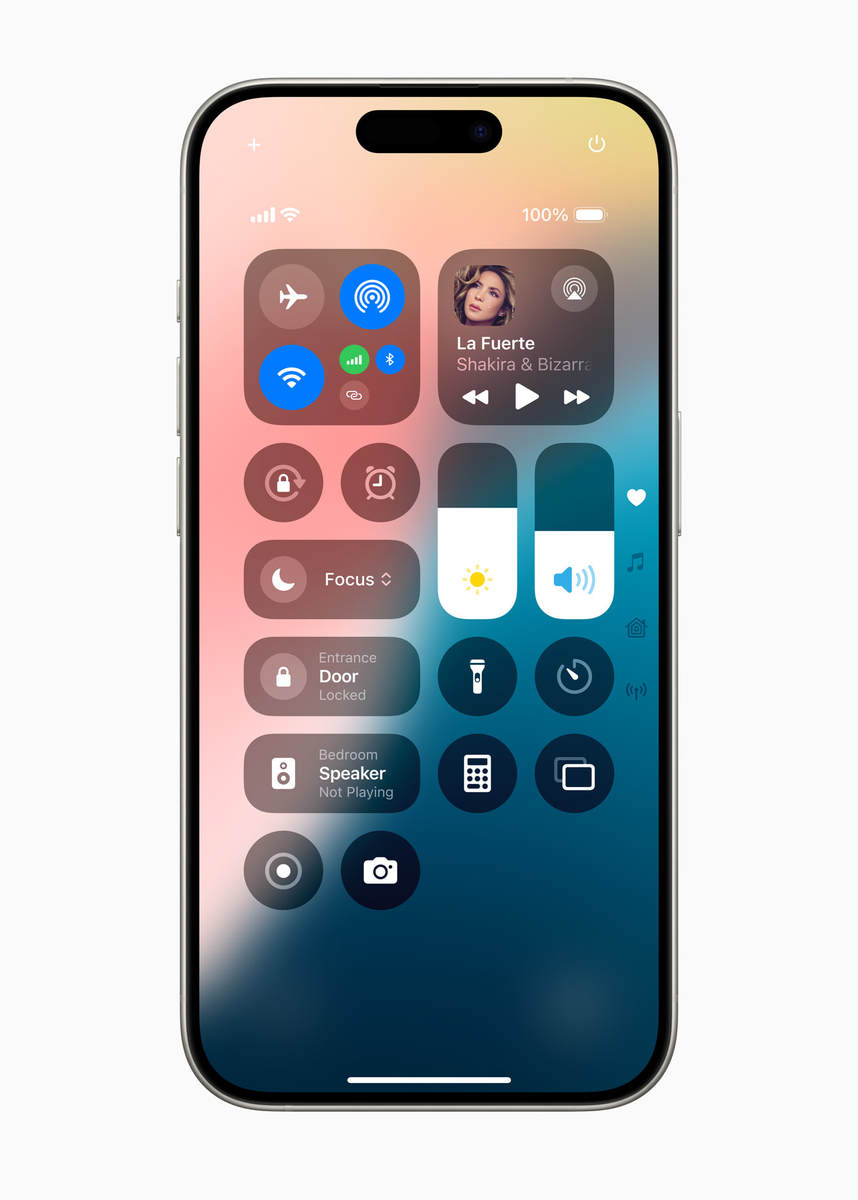 ios18 центр управления
