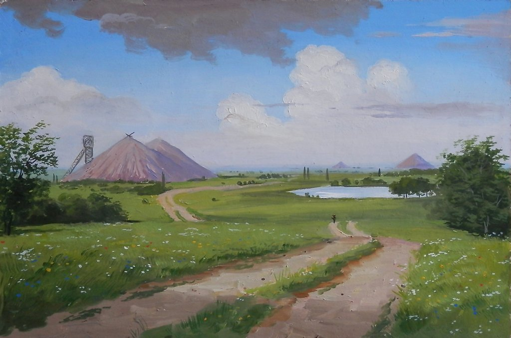 Шахтерский край. Старые терриконы Донбасса, Автор:В.Гаршин.