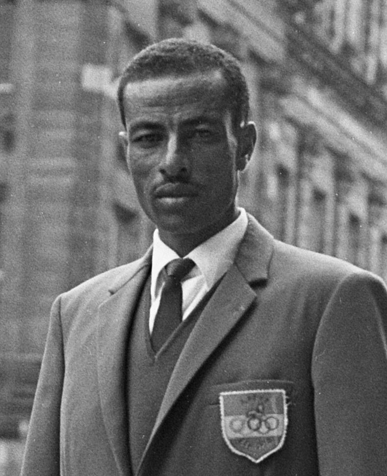 Абебе Бикила, Амстердам, 22 сентября 1968 года . Источник фото: Википедия 