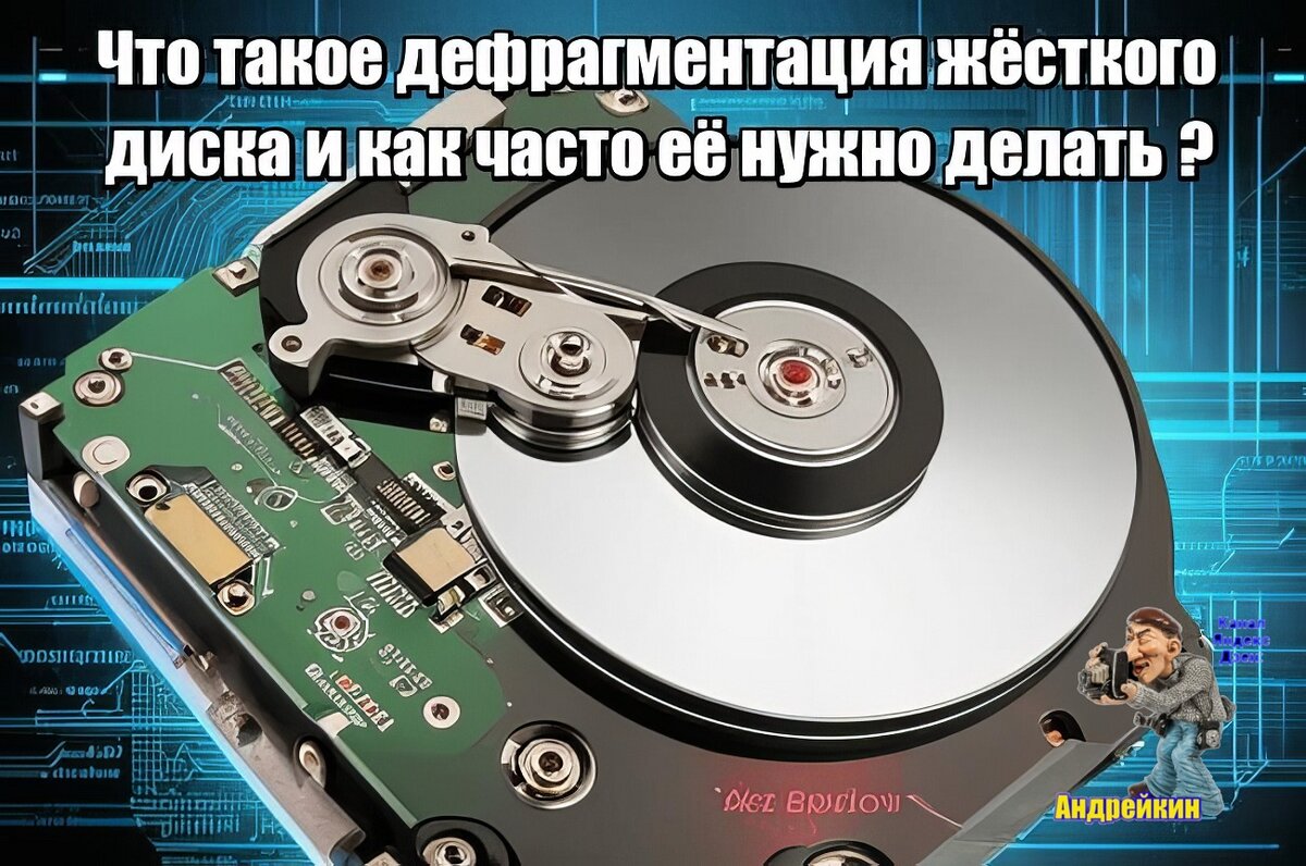 Дефрагментация — это процесс перераспределения фрагментов файлов на жестком диске, чтобы данные записывались в непрерывные области, и было более быстрое обращение к ним.