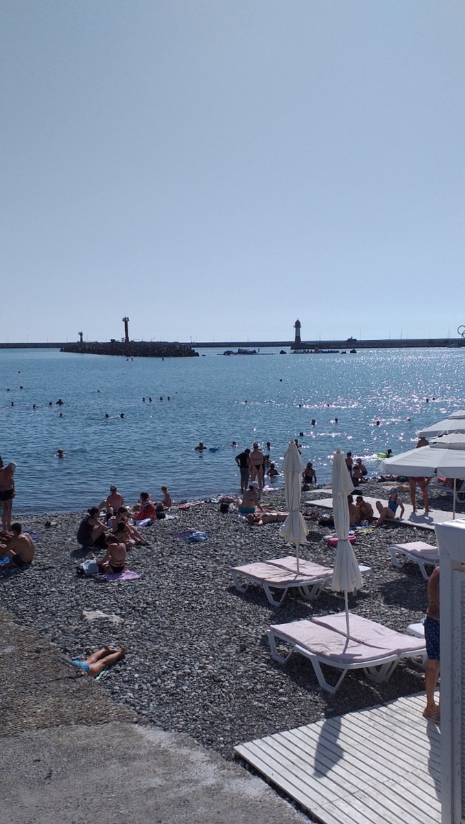 Пляж Маяк, Центральная набережная г.Сочи.