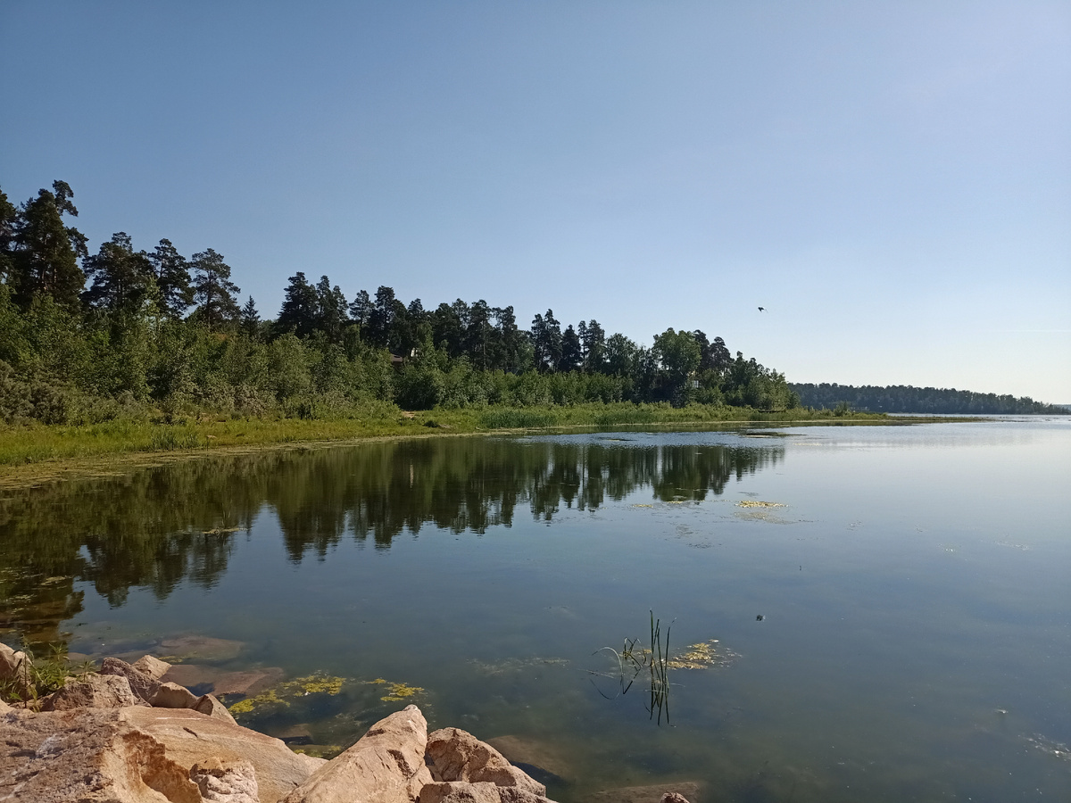 Кусочек озера Чебаркуль. 2024 год. Фото автора.