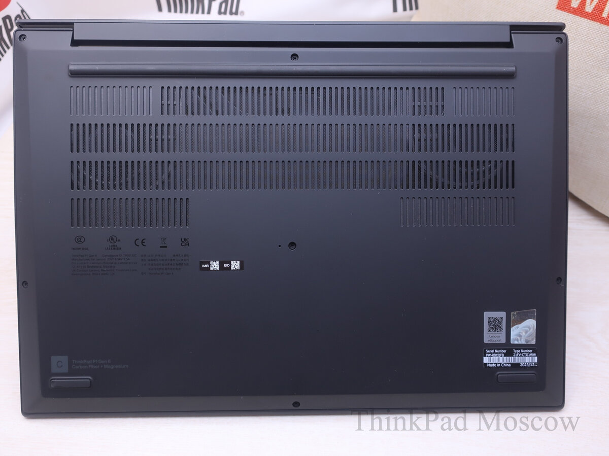 Внешний вид Lenovo ThinkPad P1 Gen.6