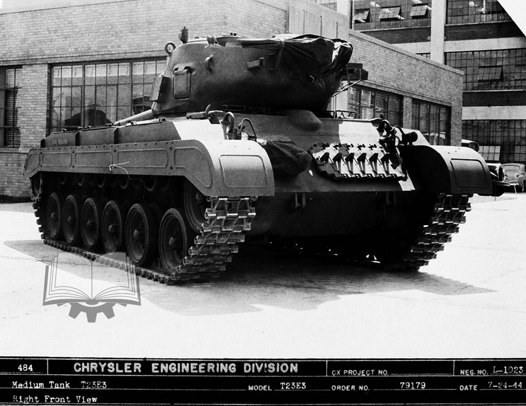 Medium Tank T23E3, b.km 1944 года.