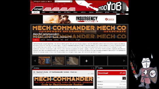 Сайт с модификациями и различными сюжетными компаниями (GIF анимация от SVolk'a)