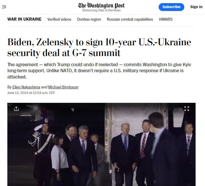 Подписано соглашение о безопасности между США и Украиной, которое, по задумке Белого дома, "должно стать мостом к членству Украины в НАТО".-2