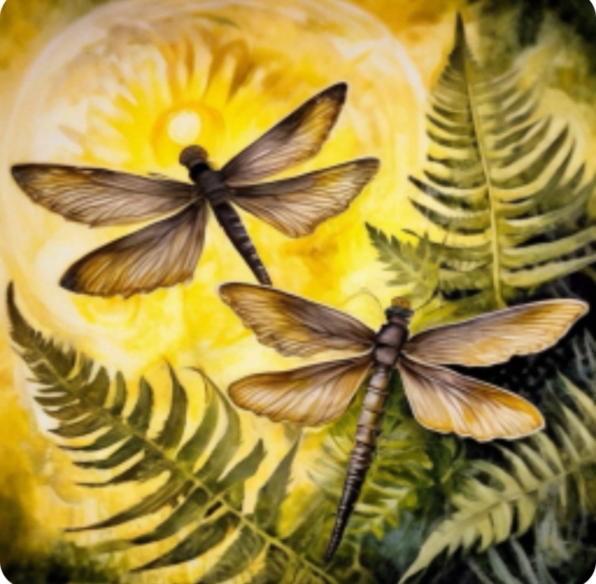 Стрекозы на светлом фоне (листайте галерею)