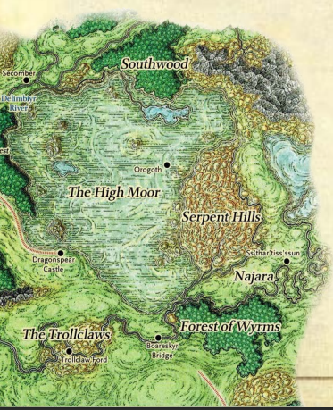 Наджара на карте