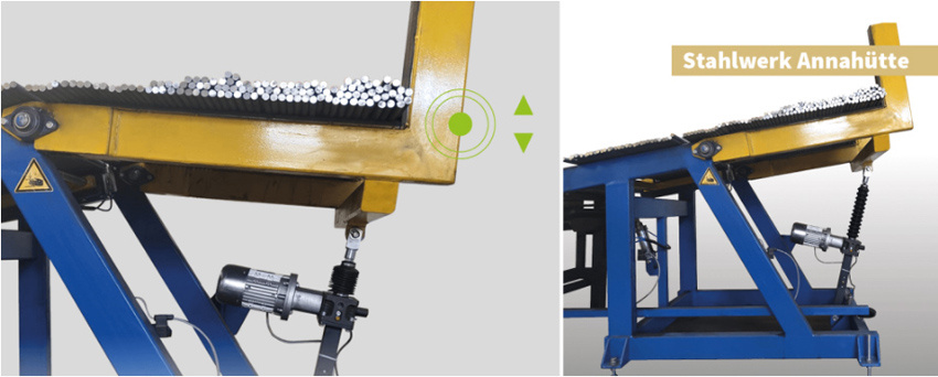  В поисках решения для повышения «чувствительности» подъемных движений при разделении круглых стальных профилей компания Stahlwerk Annahütte Max Aicher GmbH & Co.