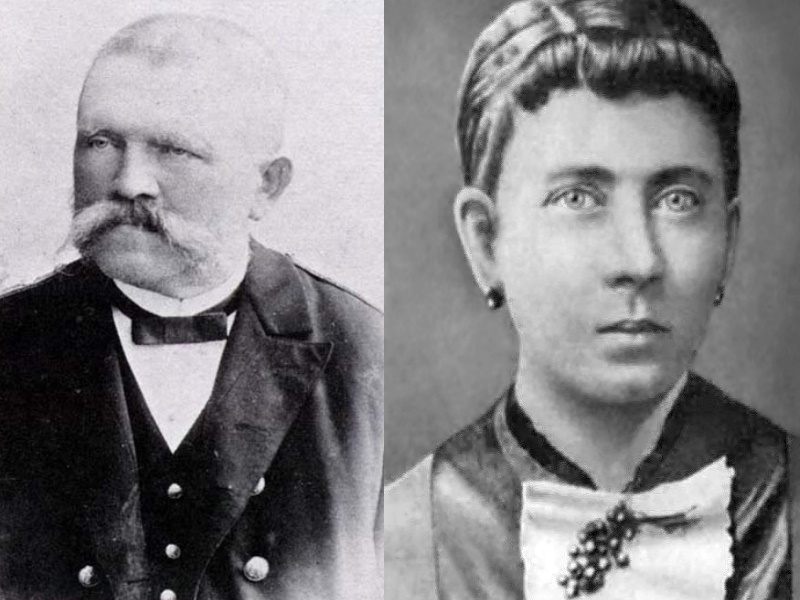 Алоис и Клара Гитлер, родители Паулы. 