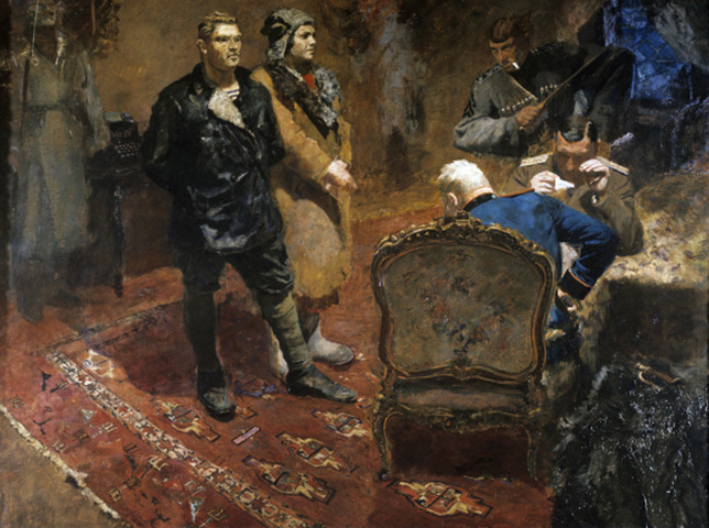 Борис Иогансон. Допрос коммунистов. 1933 год «Новости», Государственная Третьяковская галерея