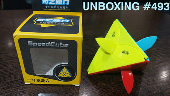 Unboxing №493 Кловер Пираминкс I QiYi Clover Pyraminx Color