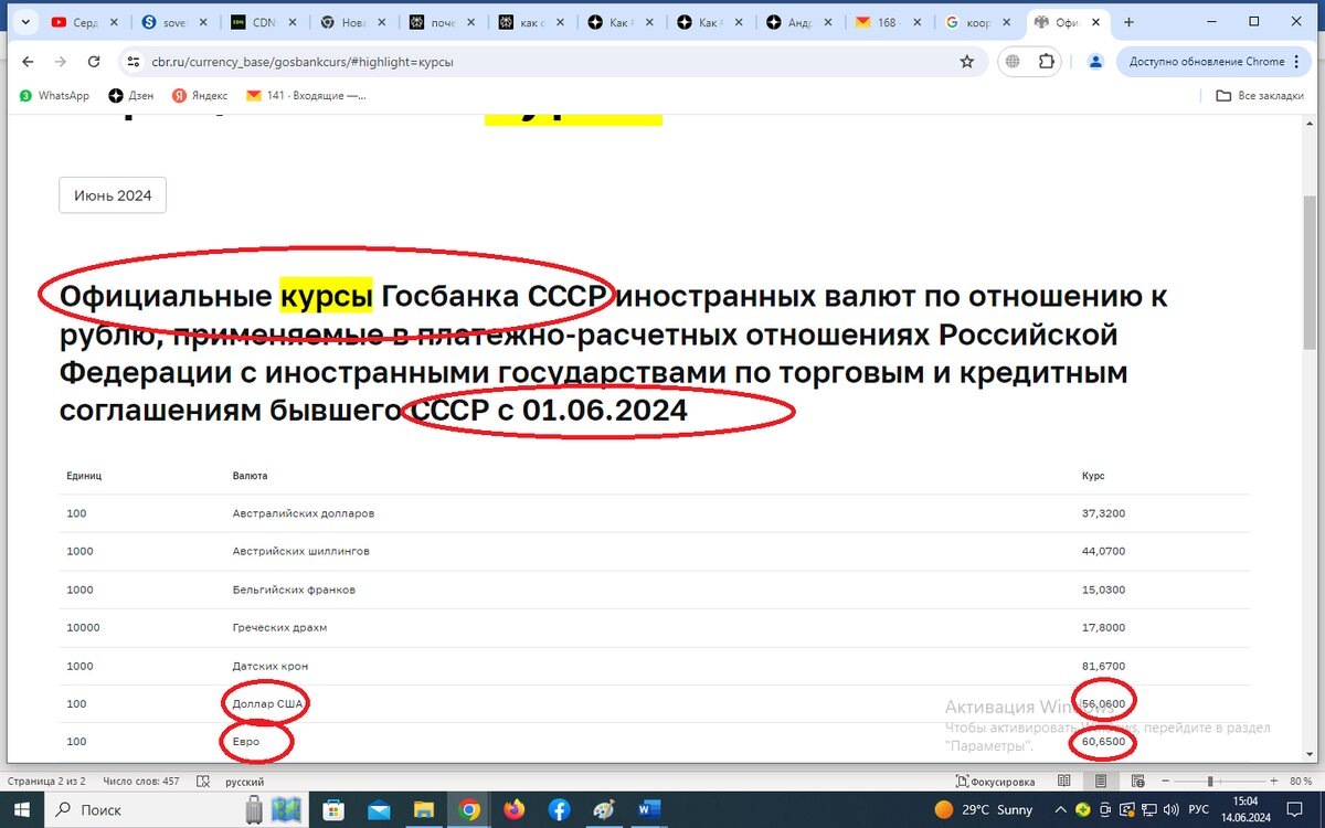 скрин с сайта  Банк России