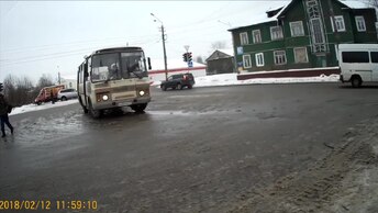 Поездка на автобусном маршруте № 6, г. Архангельск (2018 год)