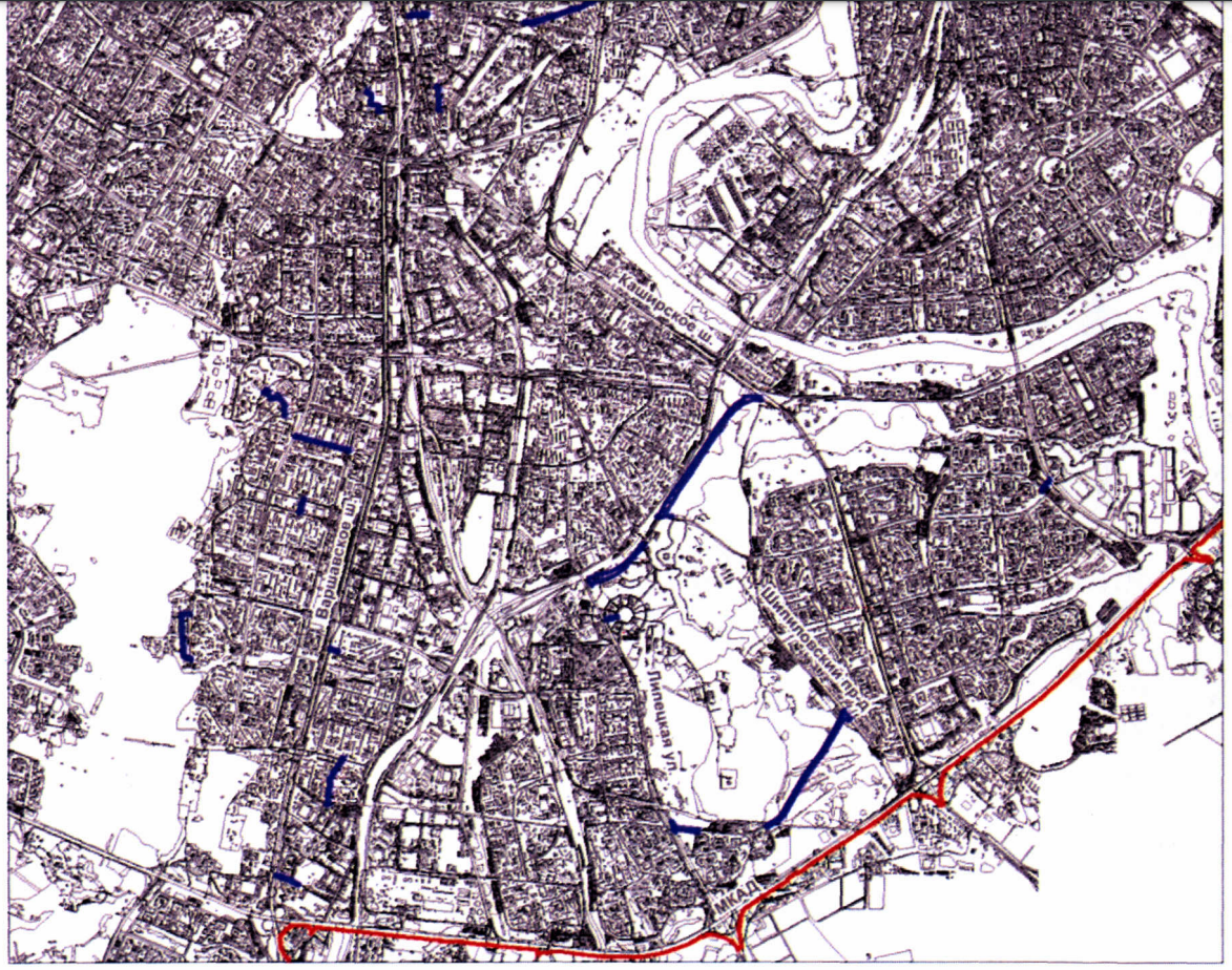 хема из распоряжения о подготовке проекта планировки территорий в районах Южного административного округа г. Москвы. Часть 2.
