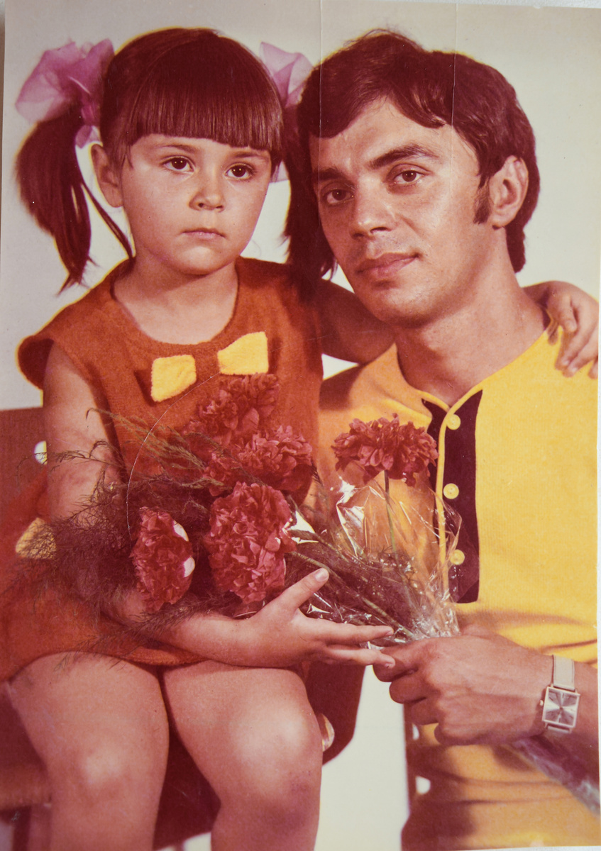 Папа с сестрой Инной. 1974 год. г. Ленинград